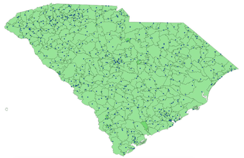 Store Locations Grouped By Zip Code